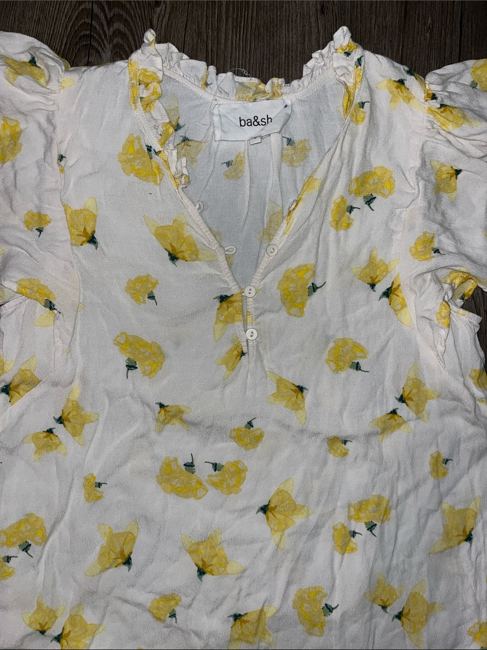 ba&sh Floral Blouse
